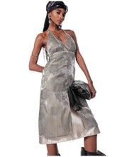 Double Layer Lace Backless Dress - CHINASQUAD