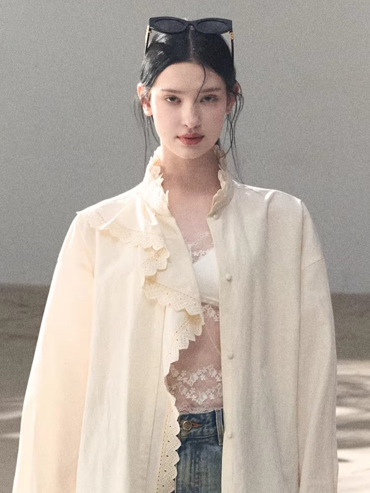 French Satin Lace Backless Camisole