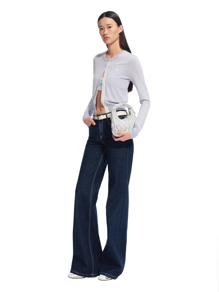+5CM N4 Pro Raw Denim Mid-waist Jeans - CHINASQUAD