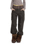Patchwork Embroidered Pocket Cargo Pants - CHINASQUAD