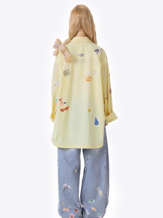 Bear Patch Longline Shirt