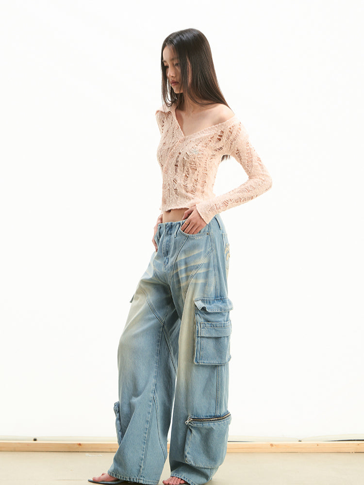 Asymmetrical Shoulder Knit Cardigan - CHINASQUAD