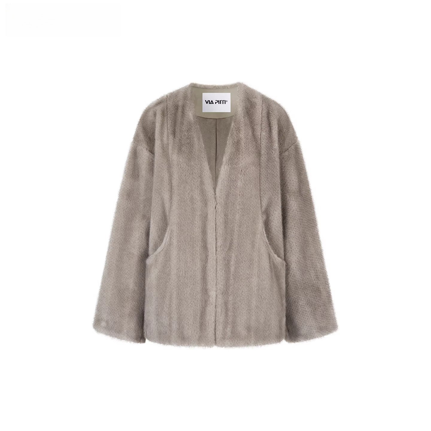 Ombre Faux Fur Statement Jacket