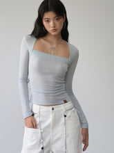 One-Shoulder Strapless Long-Sleeve Blouse - CHINASQUAD