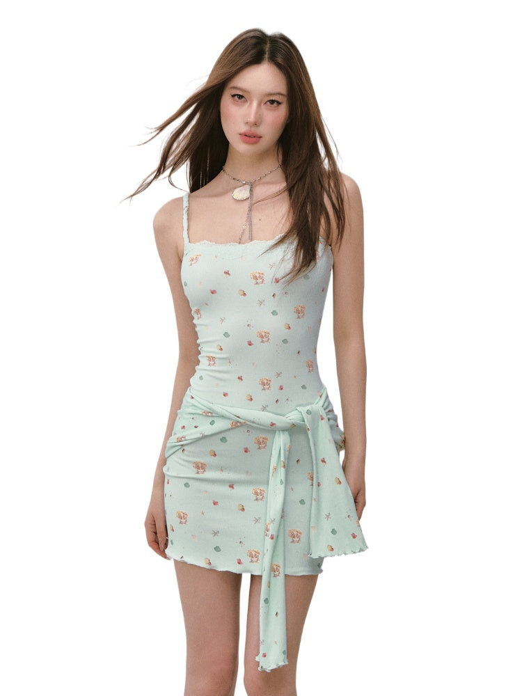 Seaside Series Printed Dress & Cover Up Set - CHINASQUAD