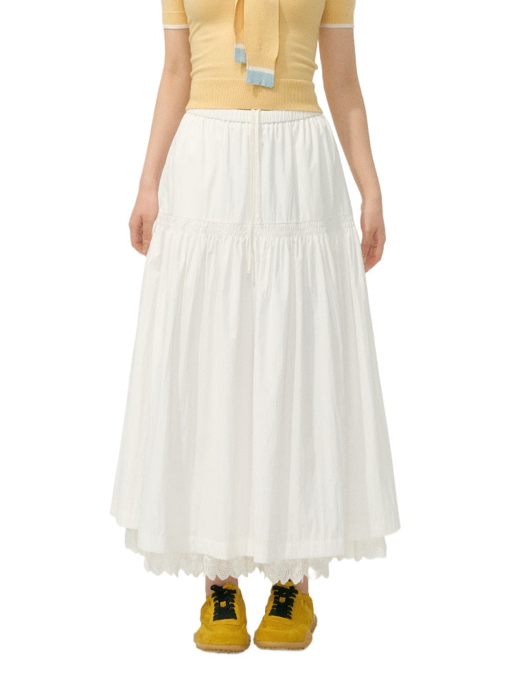 High-Waisted Versatile Double-Layer Skirt - CHINASQUAD