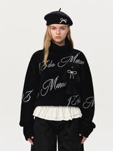 Bear Rhinestone Logo Sweater - CHINASQUAD