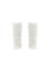 Black & White Fur Boot Covers - CHINASQUAD