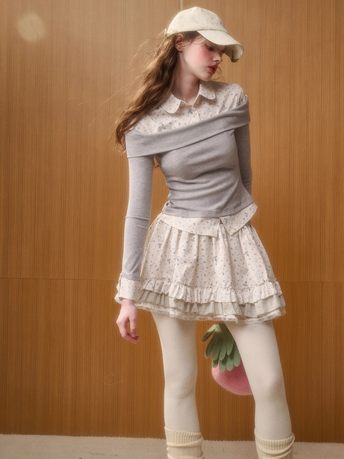 Bunny Fountain Original Printed Two-Piece Set