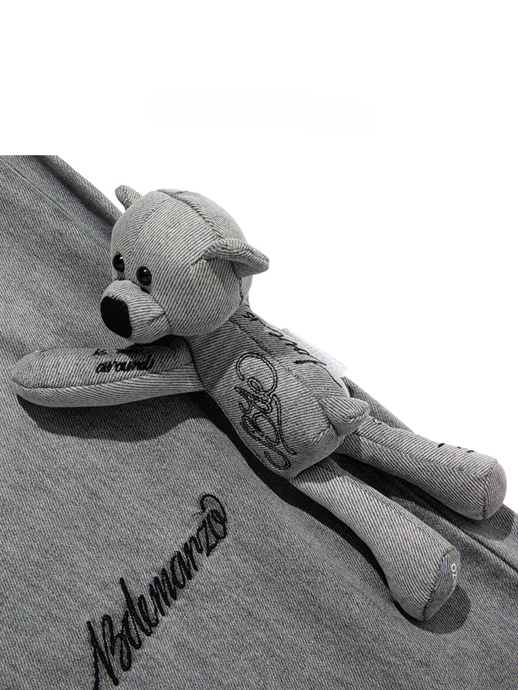 Handwritten Logo Pocket Straight Leg Jeans - CHINASQUAD