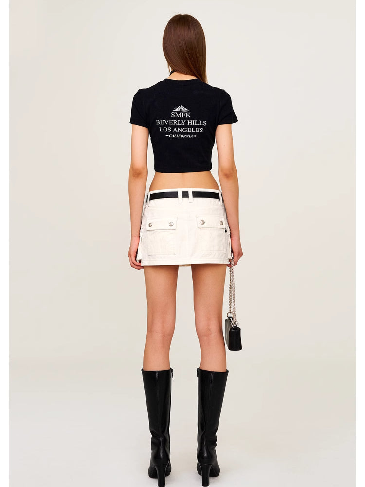 Low Waist Large Pocket Skirt - CHINASQUAD