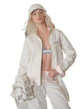 Stand Collar Workwear Motorcycle Loose Denim Jacket - CHINASQUAD
