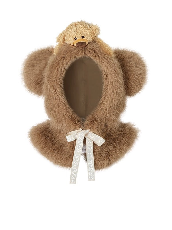 Faux Fur Balaclava Hood