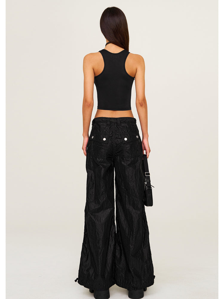 Mesh Quick Dry Waist Cinching Short Sling