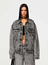 Vintage Black Washed Denim Jacket - CHINASQUAD