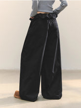 Turned-over Waist Straight-leg Casual Pants - CHINASQUAD