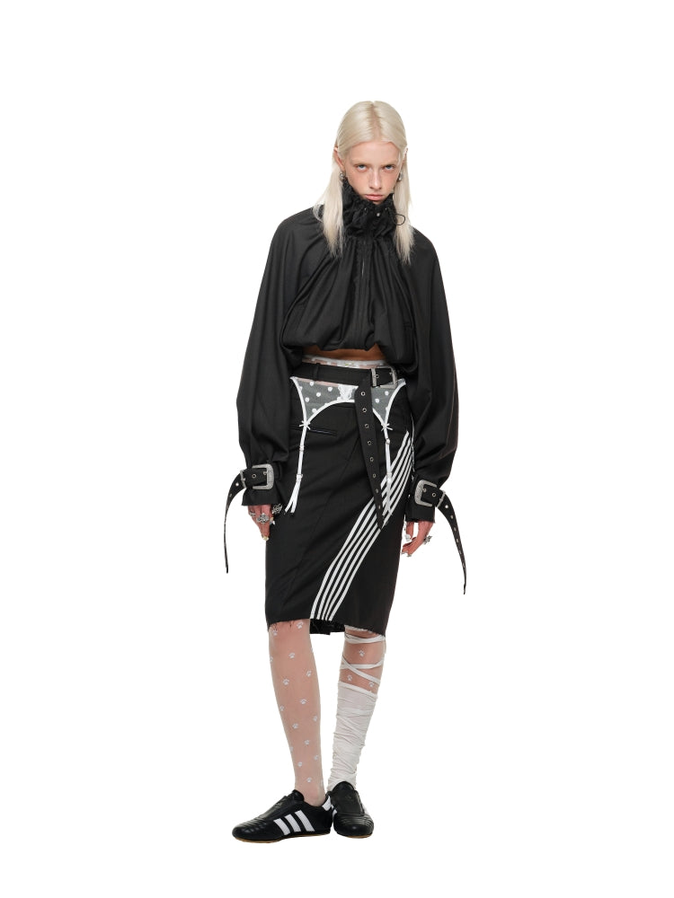 Polka Dot Lace Garter Belt - CHINASQUAD