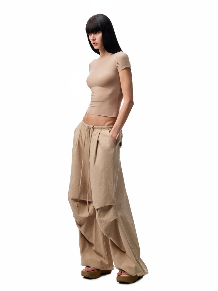 Washed - Distressed Balloon Work Pants - CHINASQUAD