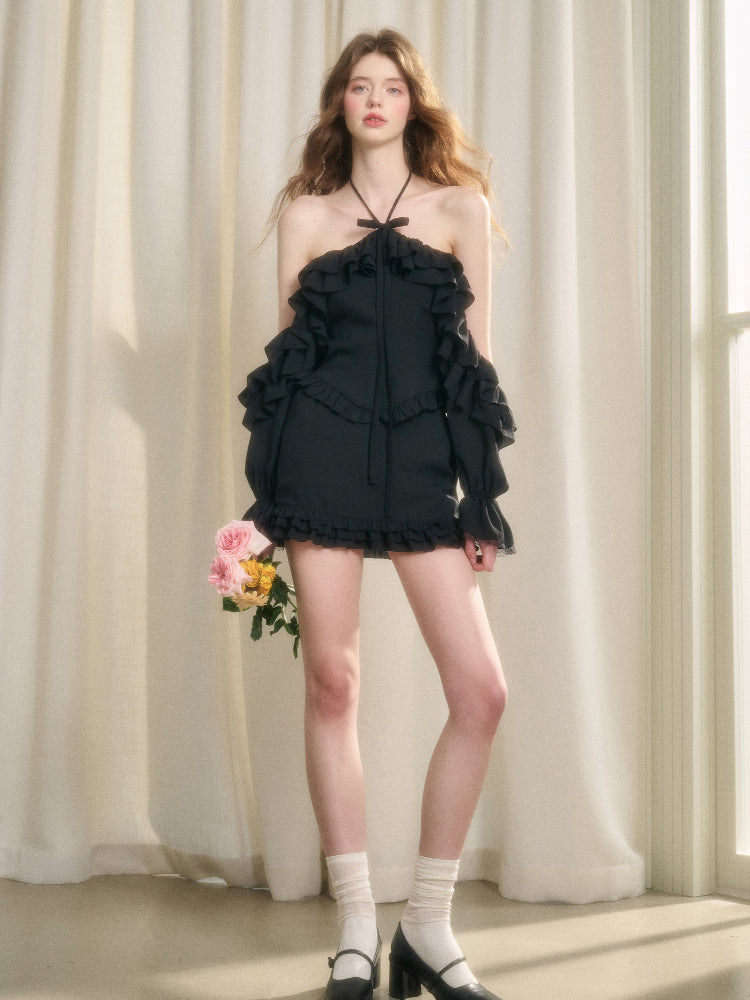 Summer Afternoon Halter Top & Skirt Set - CHINASQUAD