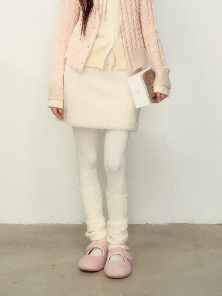 Cozy Wool Blend Mini Skirt - CHINASQUAD