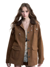 3D Floral & Large Pockets Jacket - CHINASQUAD