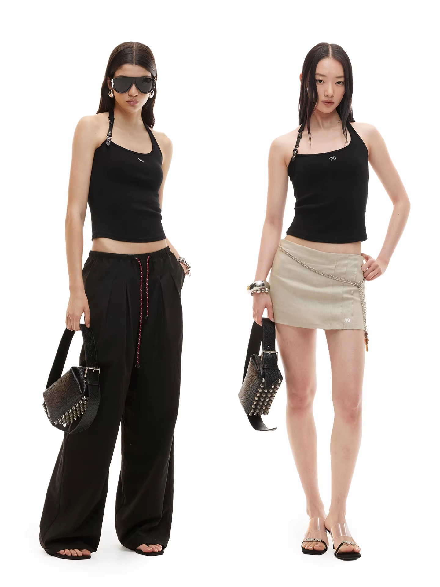 Equestrian Asymmetric Strap Fitted Top