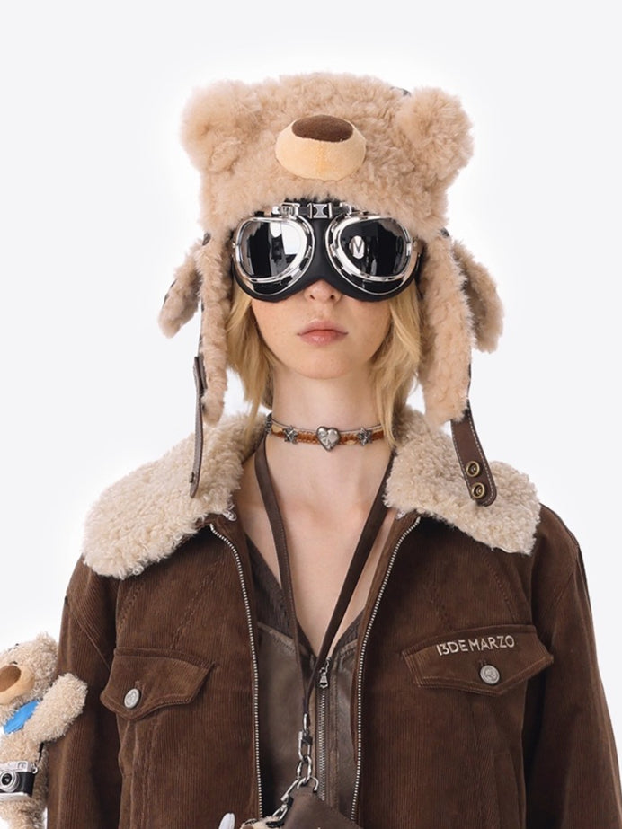 Vintage Aviator Earflap Winter Hat