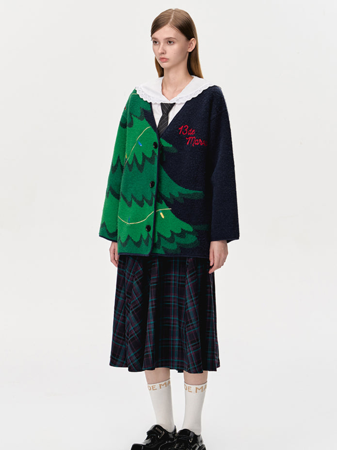 Christmas Tree Bear Cardigan - CHINASQUAD