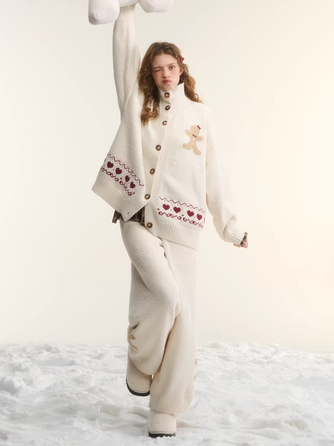 Gingerbread Knit Lounge Sweater & Pants Set