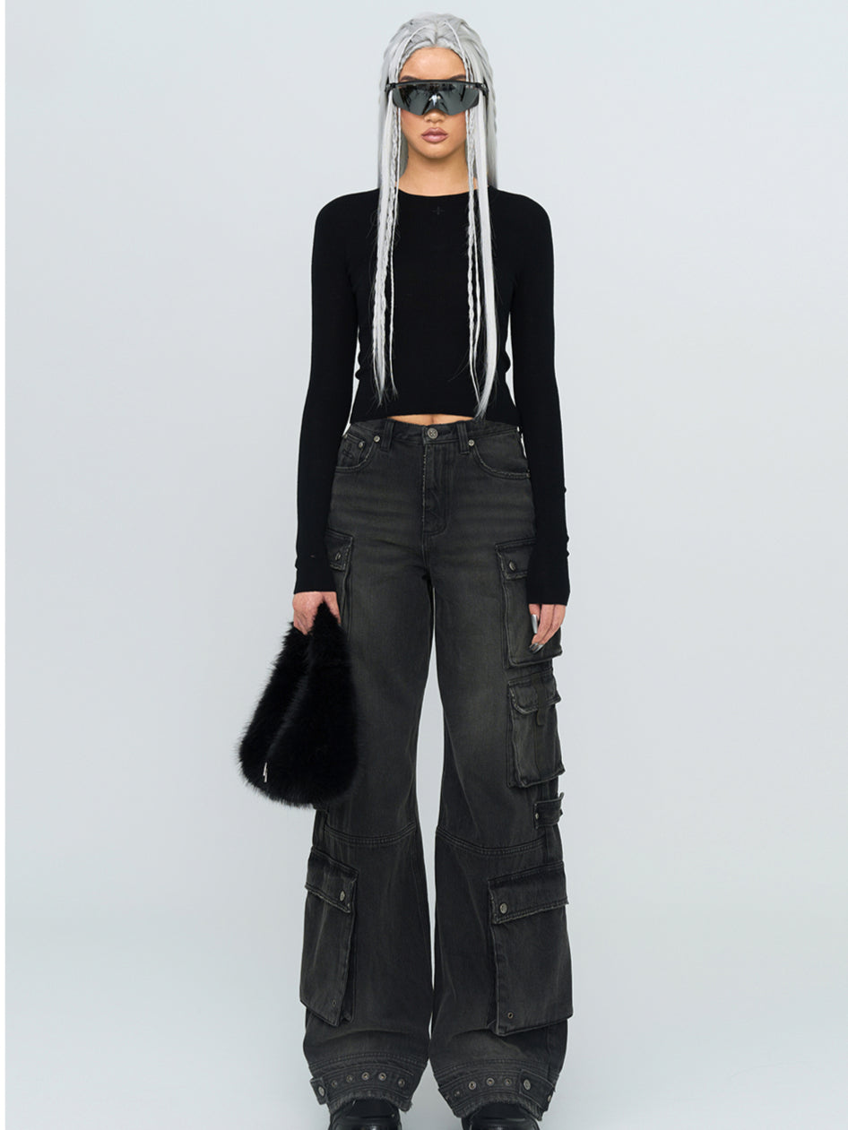 Hug Seamless Knitted Wool Crewneck Sweater - CHINASQUAD