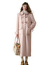Plush Pink Wool Lamb Coat - CHINASQUAD