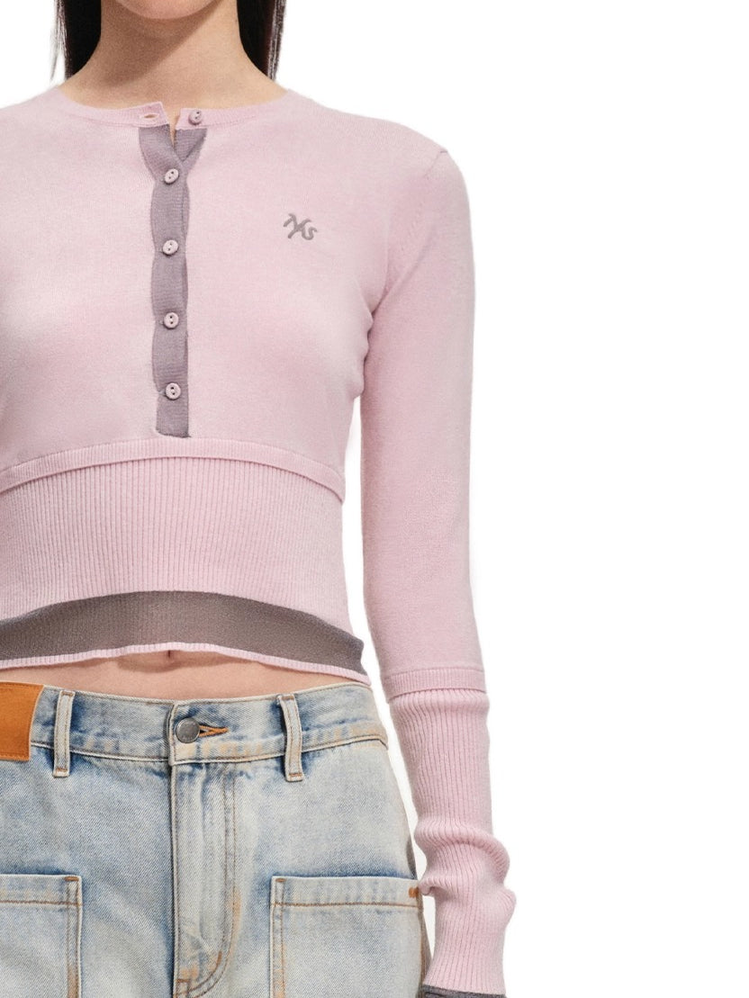 Norman Wool-Blend Layered Knit T-Shirts