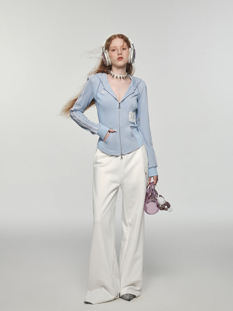 Zip-up Waist Slimming Hoodie - CHINASQUAD