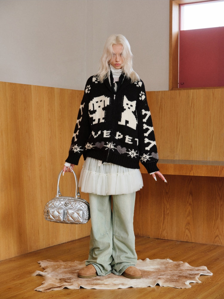 Distressed Washed Green Wide-Leg Jeans - CHINASQUAD