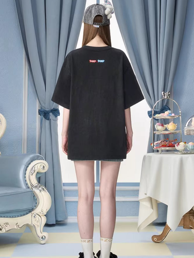 Graphic Cotton Oversized T-Shirt