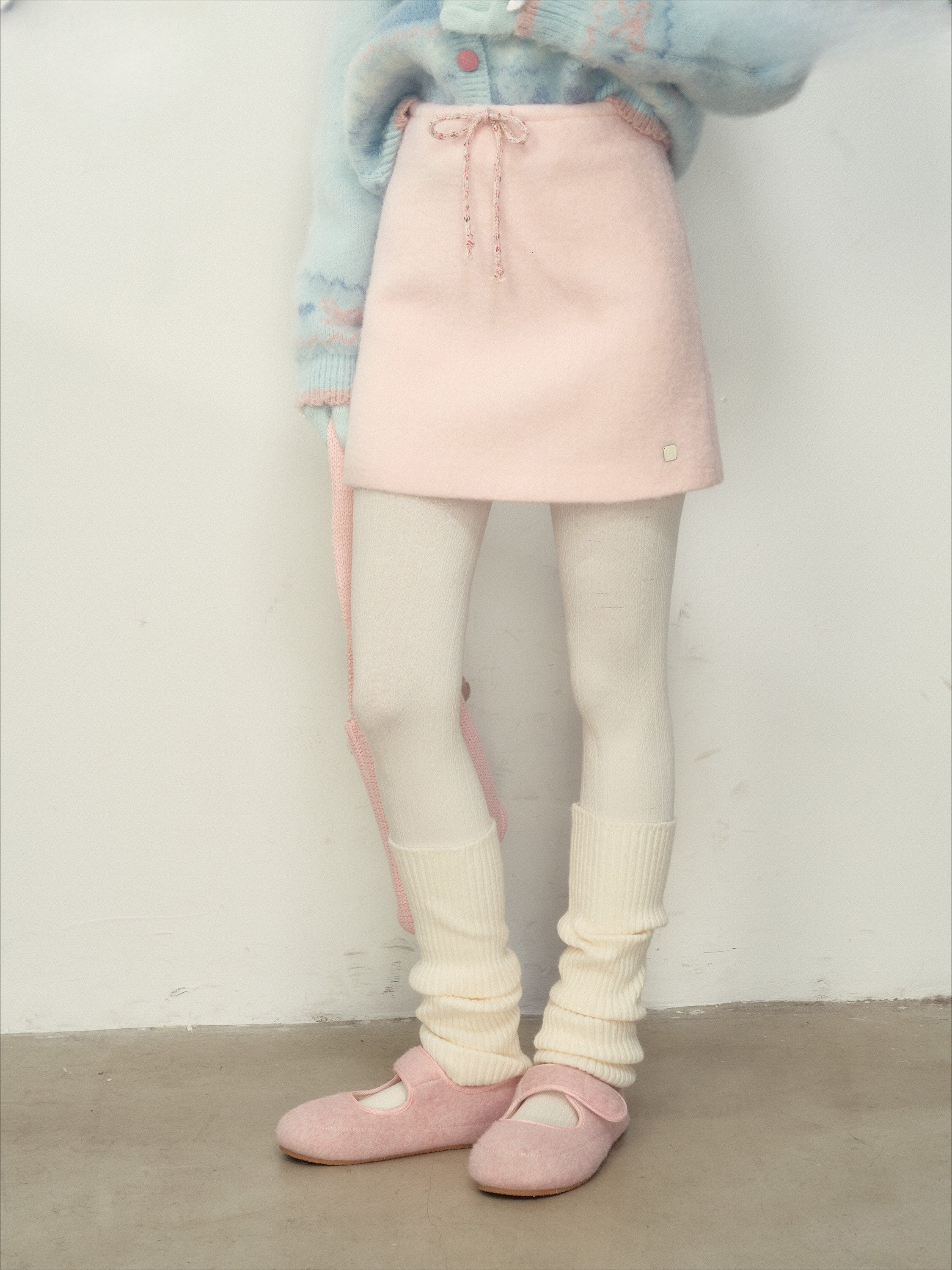 Cozy Wool Blend Mini Skirt - CHINASQUAD