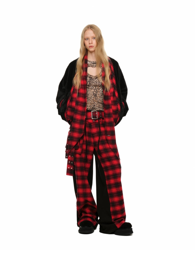 Plaid Big-Pocket Waist Belt - CHINASQUAD