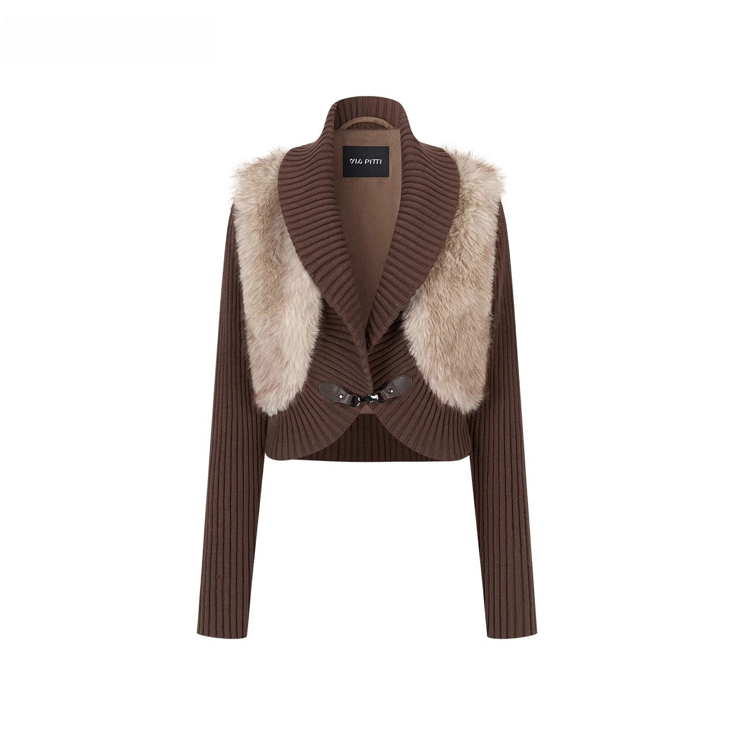 Heavyweight Knit Cropped Jacket