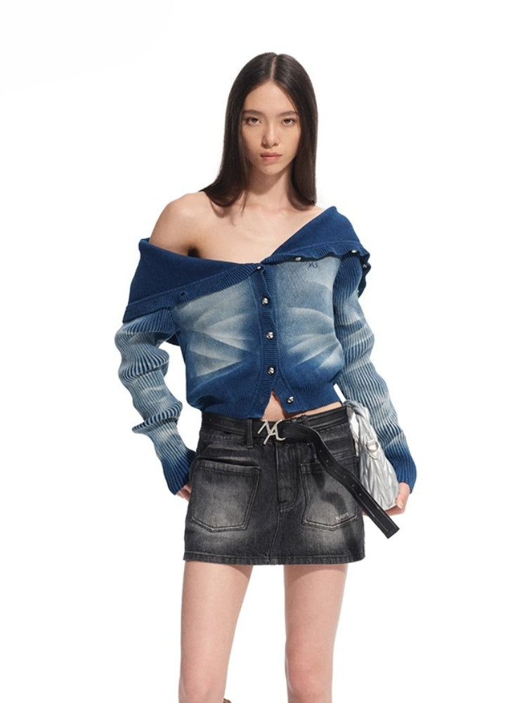 "Feria Series" Volcano Tie-Dye Washed Knit Cardigan - CHINASQUAD