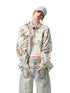 Patchwork Floral Washed Cotton-Linen Shirt - CHINASQUAD