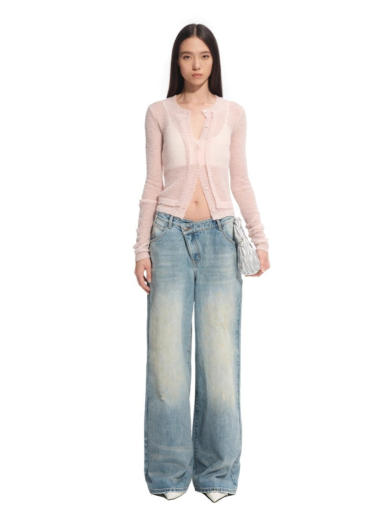 "Savanna Series" Washed Hand-rubbed Denim Jeans - CHINASQUAD