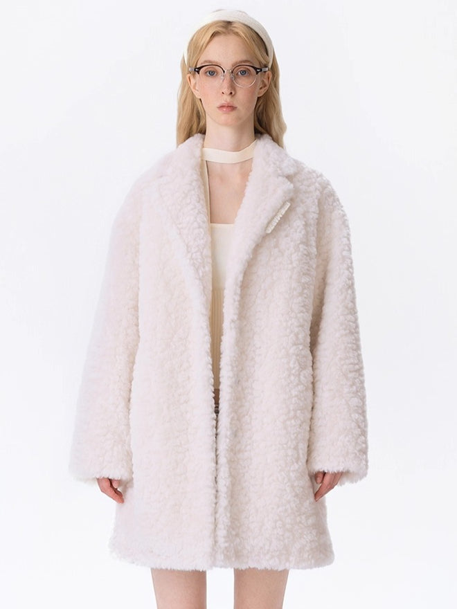 Back-Detail Mid-Length Puffer Coat