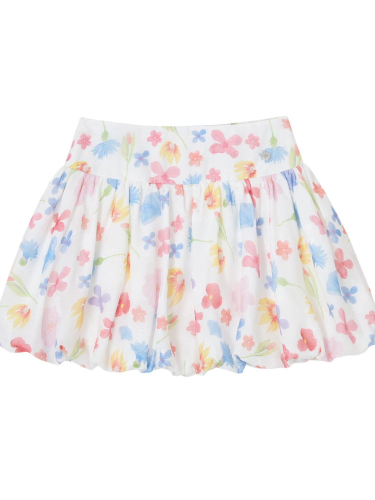 A-Line Bubble Pleated Short Skirt - CHINASQUAD