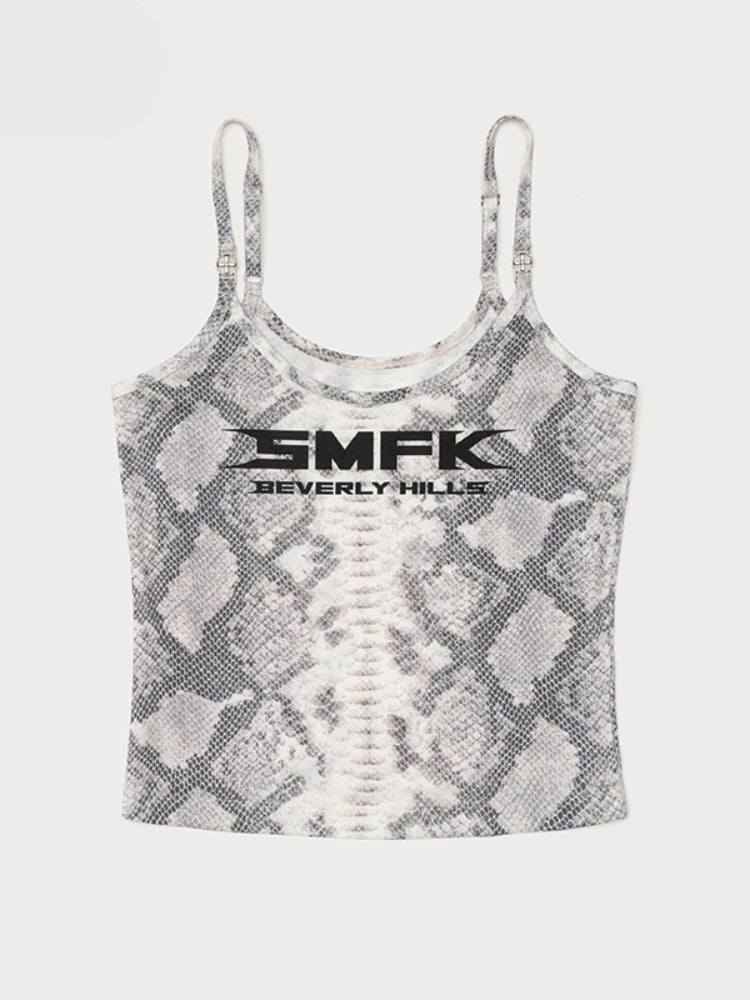 Leopard Print Sleeveless Outer - wear Sports Sling