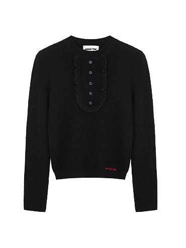 Elegant Round Neck Knit Sweater - CHINASQUAD