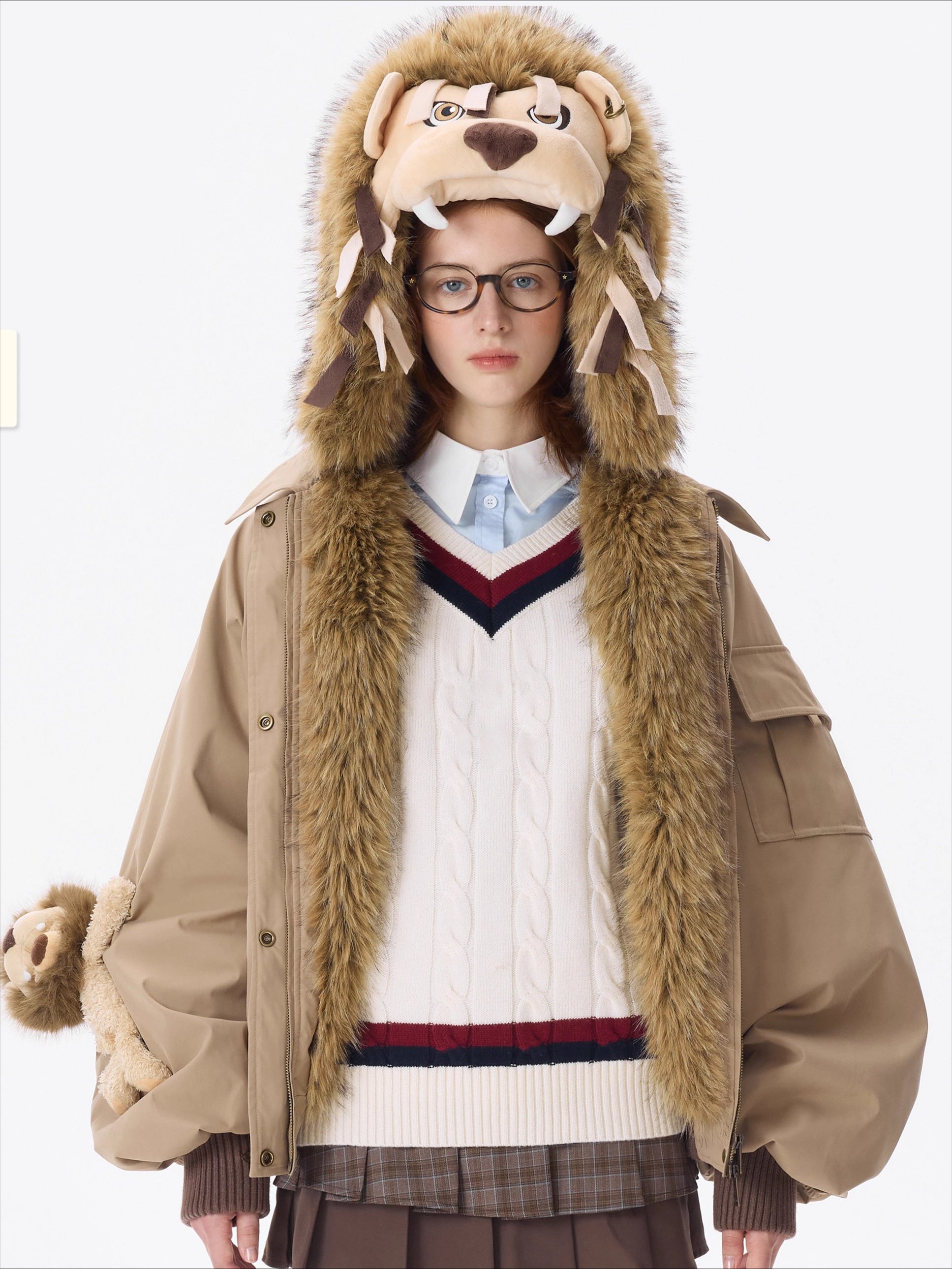 Luna Lovegood Lion Head Quilted Jacket
