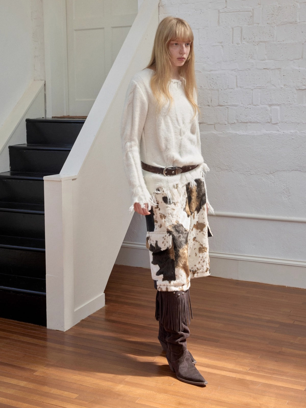 Wool-Blend Textured Oversize Sweater