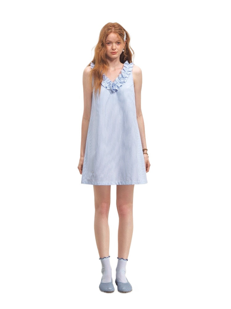 Twisted Flower V-neck Dress - CHINASQUAD
