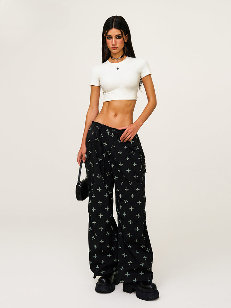 All-Over Print Tie-Dye Sports Paratrooper Pants - CHINASQUAD