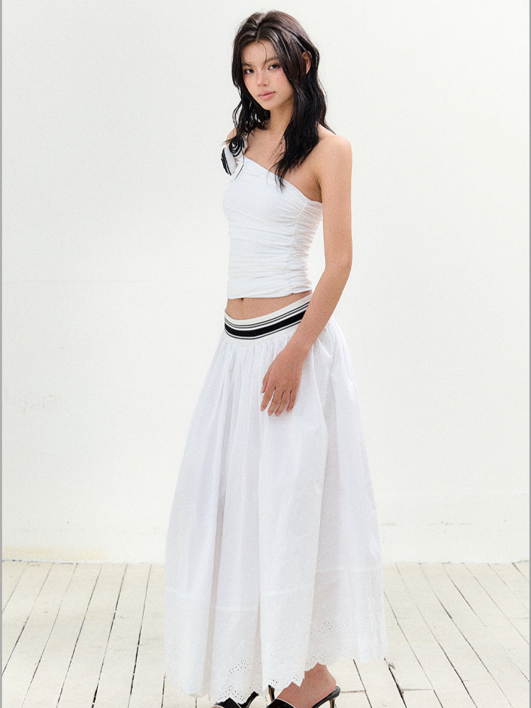 Rose Off-Shoulder Strapless Vest - CHINASQUAD